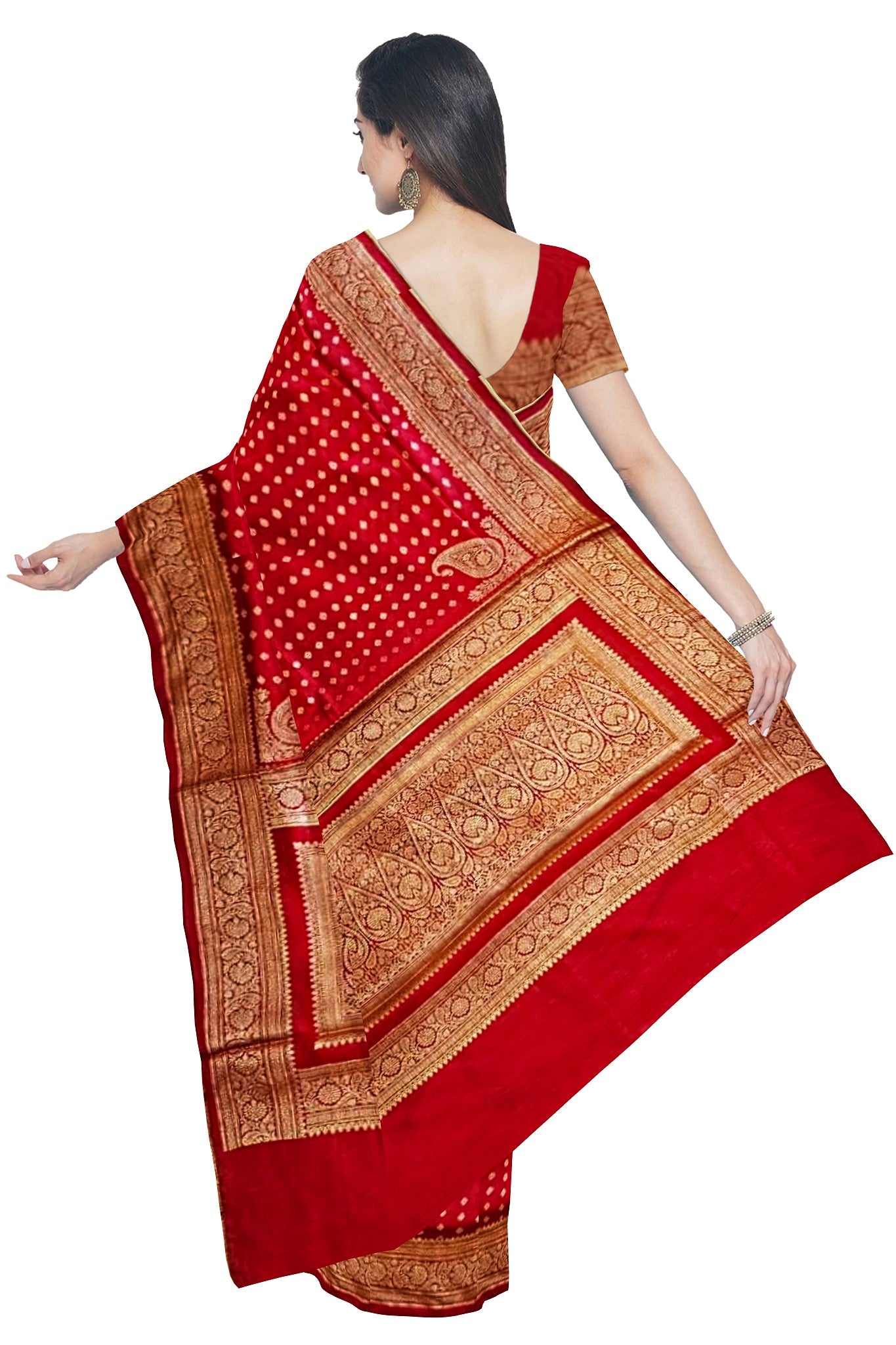 Red Banarasi Saree