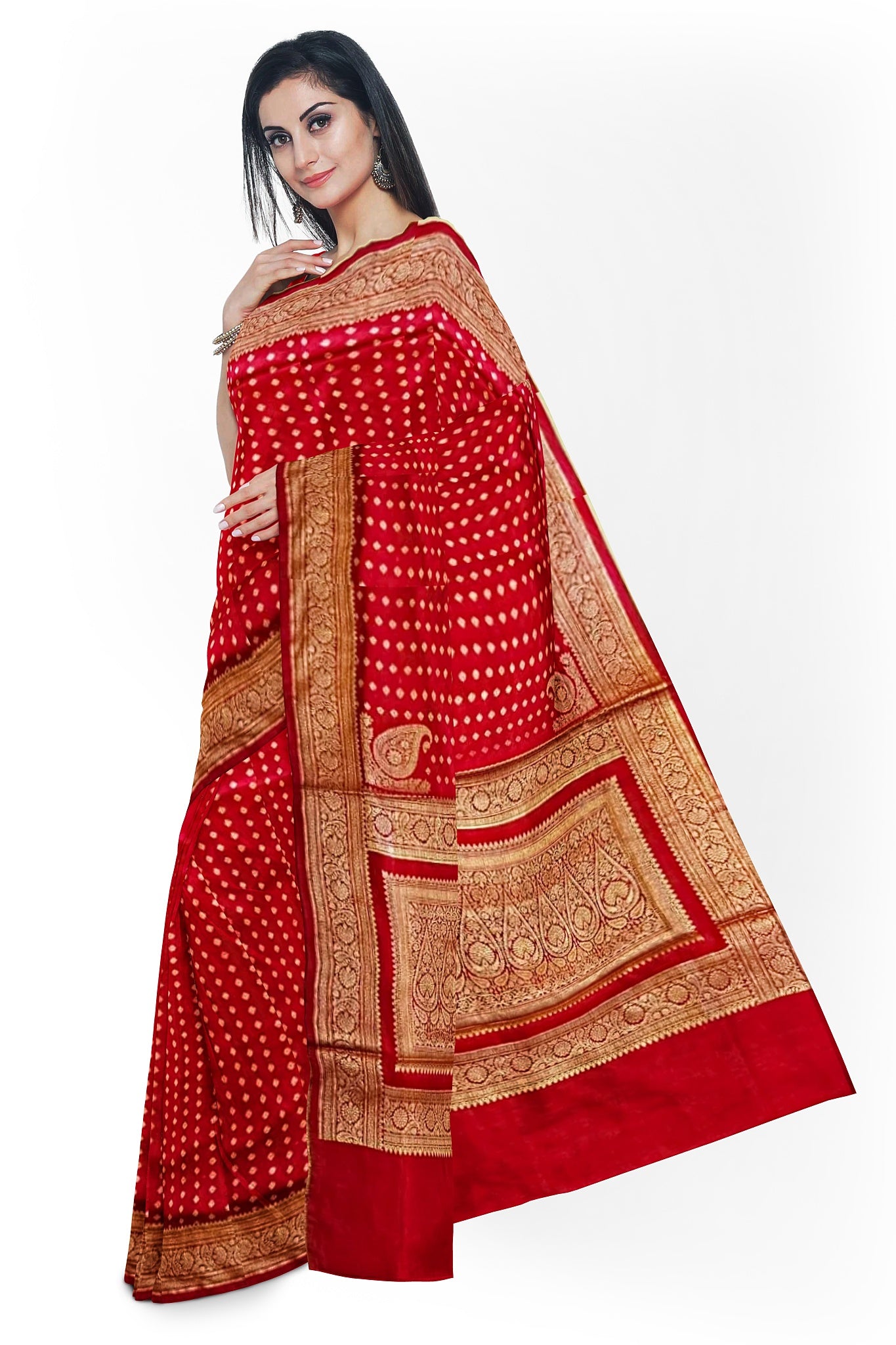 Red Banarasi Saree