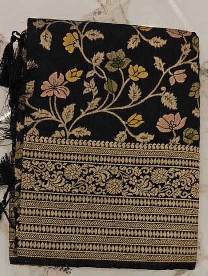 Royal Sutra - Cotton Silk Banarasi Saree with Meenakari Work