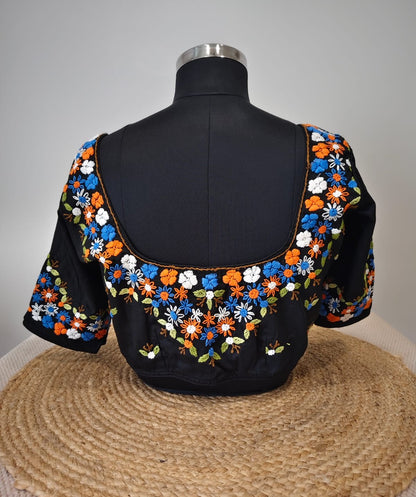 Black French Knot Blouse - Constellation