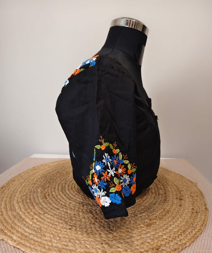 Black French Knot Blouse - Constellation