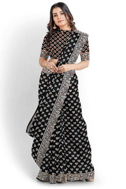 Kamli - Modal Silk Ajrakh Saree