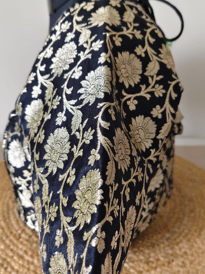 Banarasi Black Katan Blouse