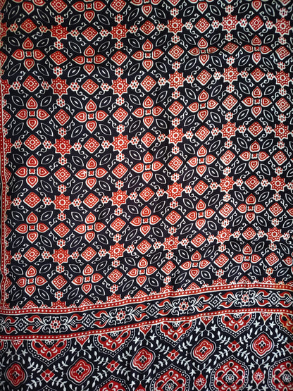 Black Patola Print Modal Silk Stole for Women