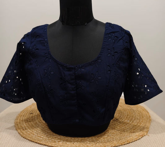 Dark Blue Blouse with Star Hakoba