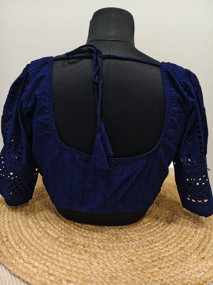 Hakoba Dark Blue Blouse