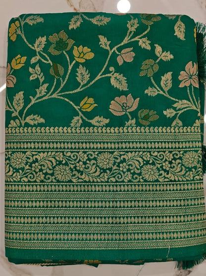 Royal Sutra - Cotton Silk Banarasi Saree with Meenakari Work