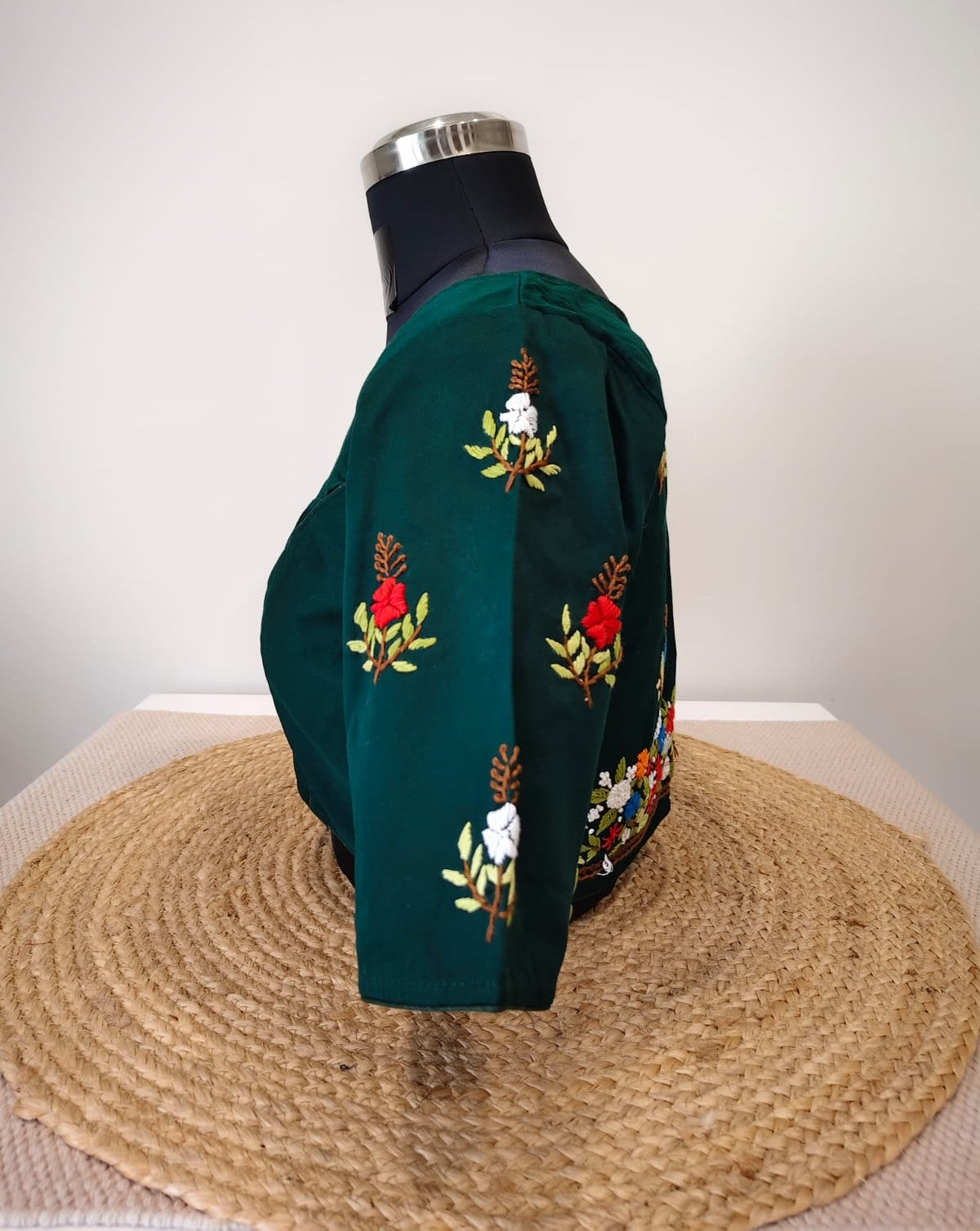 Green French Knot Blouse