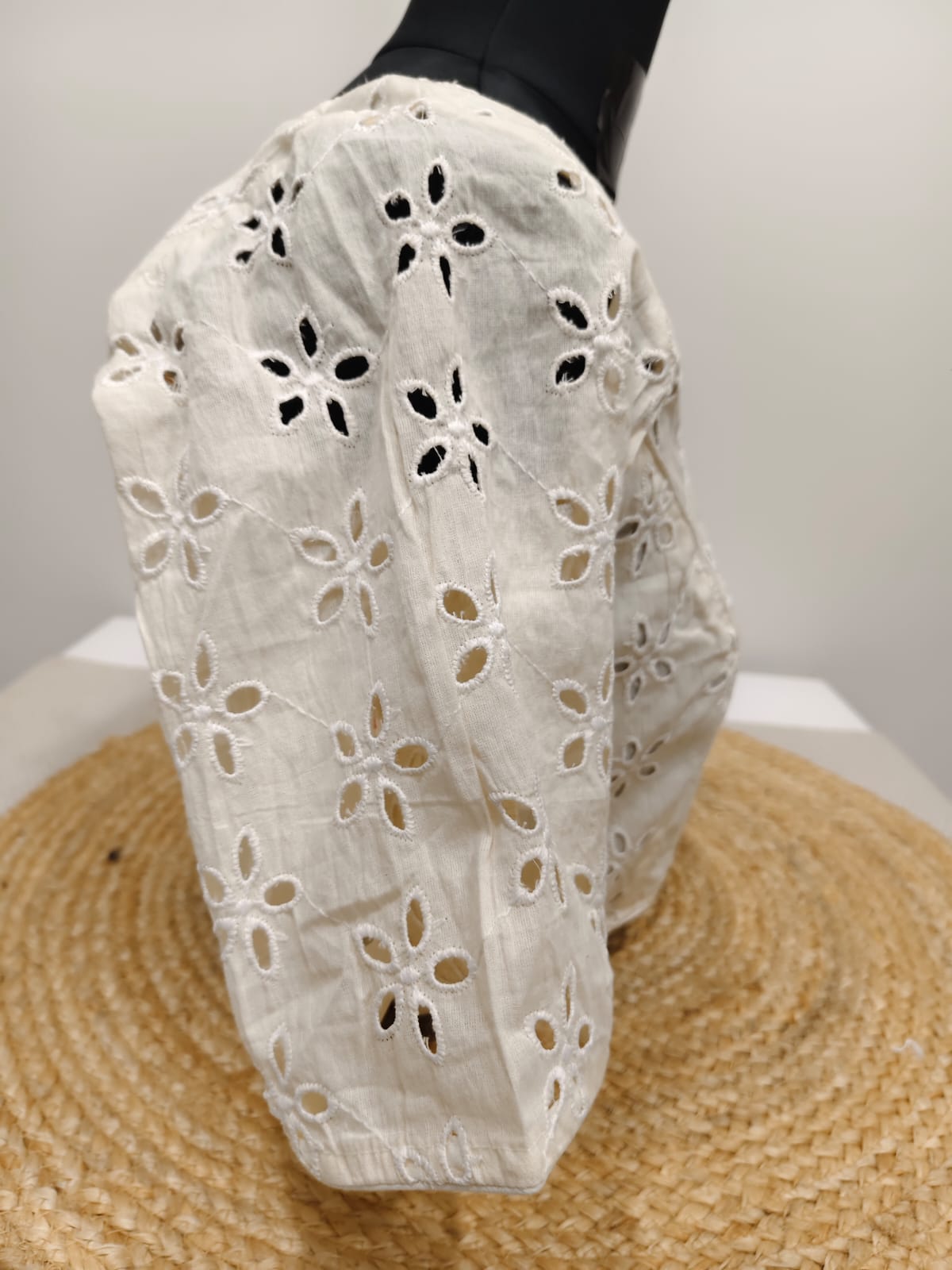 Off White Blouse with Star Hakoba