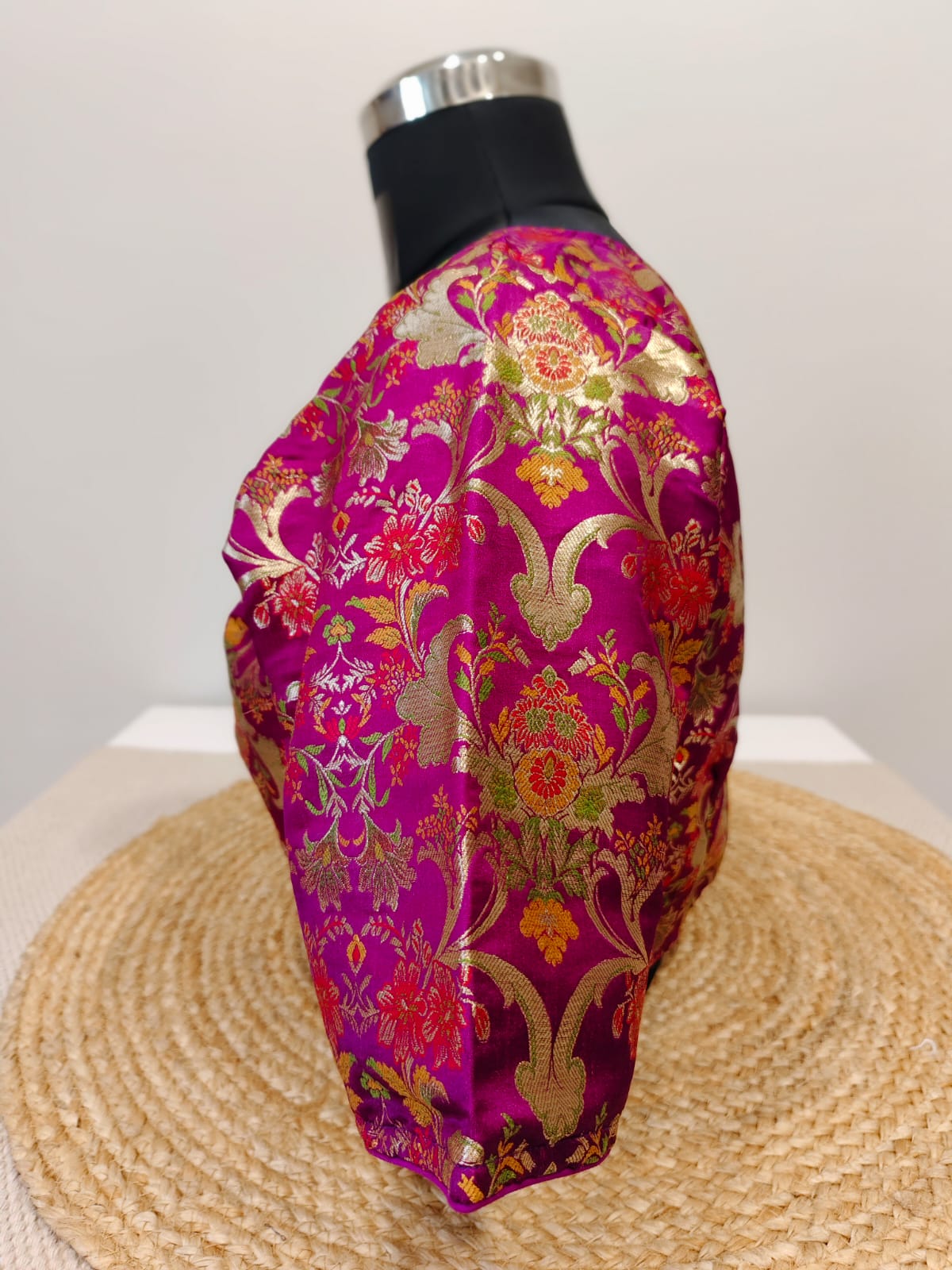 Banarasi  Purple Kinkhwab Blouse