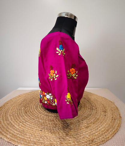 Purple French Knot Blouse