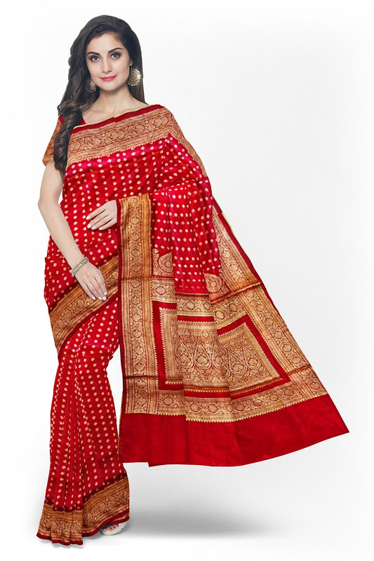 Red Banarasi Saree