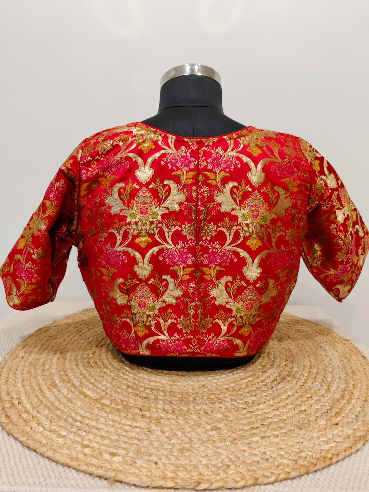 Banarasi  Red Kinkhwab Blouse